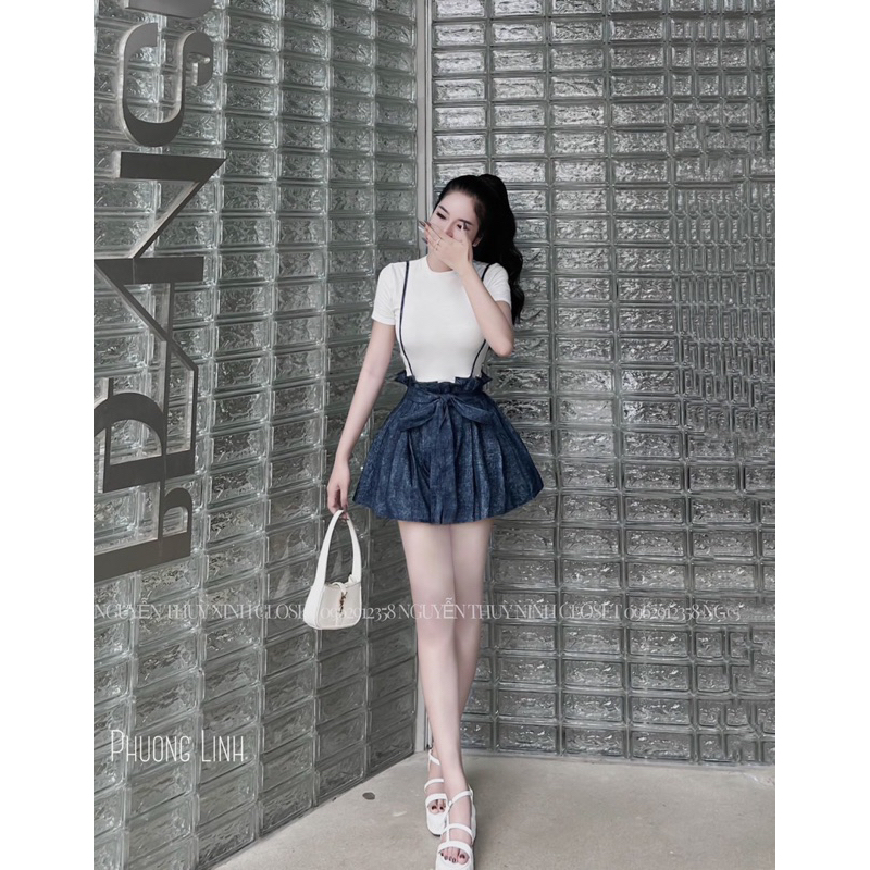 Set yếm jean loang bigsize 55-90kg