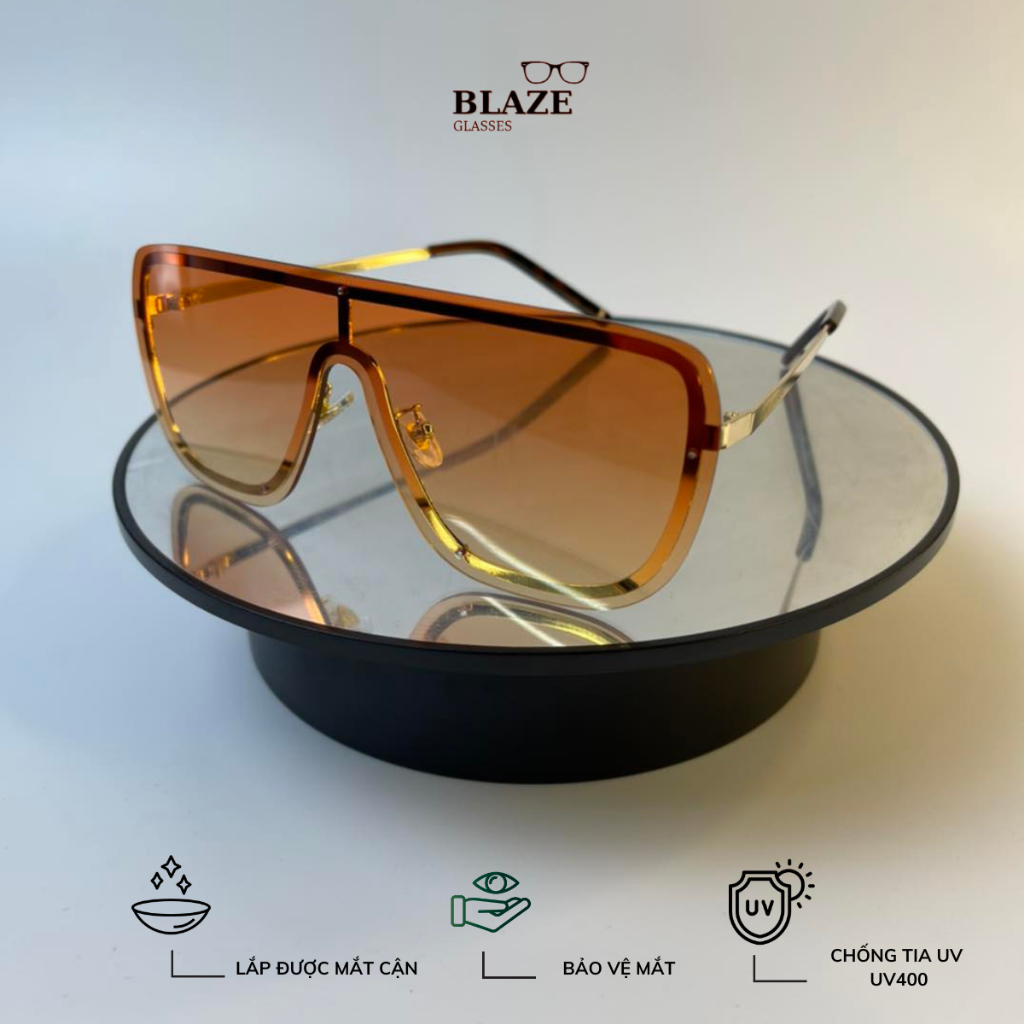 Kính mắt thời trang nam nữ bản to Yves Saint Laurent cam gọng mảnh cá tính Blaze Glasses
