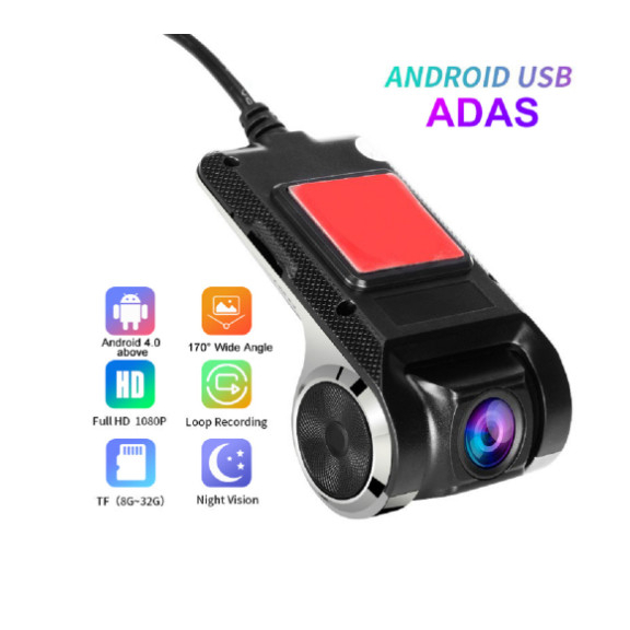 Cam hành trình Màn android ô tô USB 1080 , Cam liền màn android USB ,