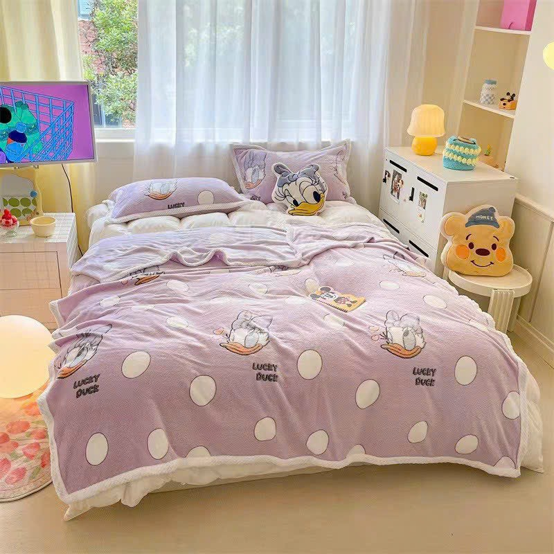 Chăn nhung tuyết cho trẻ 150x200cm in hình 3D hoạt hình ngộ nghĩnh, siêu mềm mại, thông thoáng dịu nhẹ cho da bé