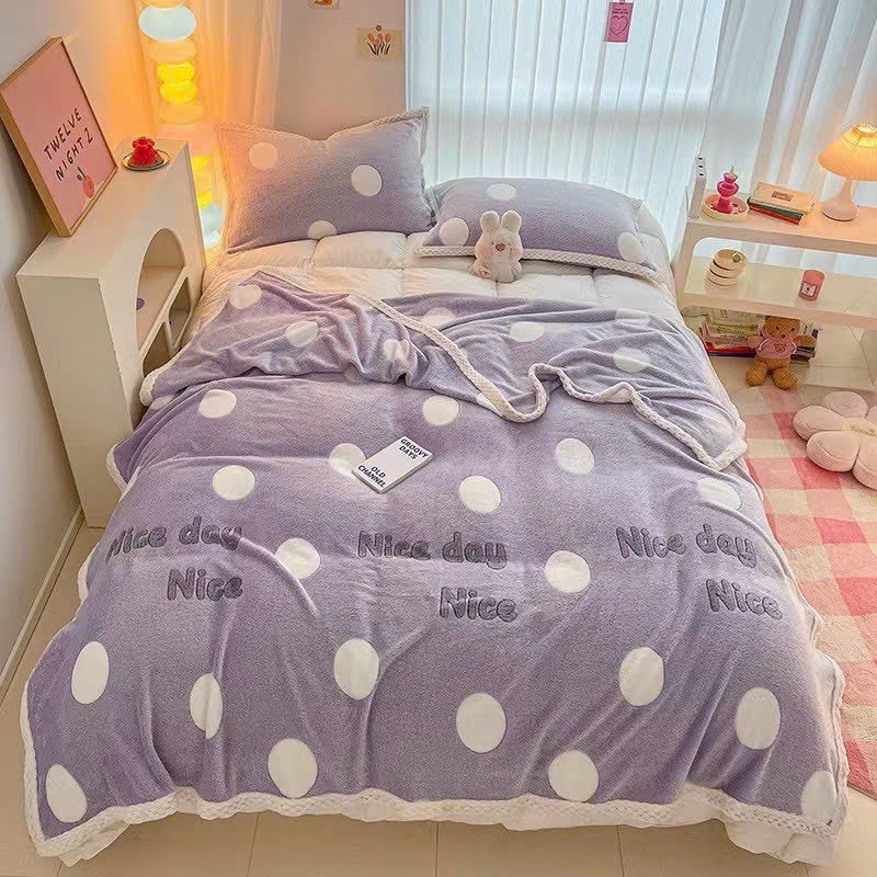 Chăn nhung tuyết cho trẻ 150x200cm in hình 3D hoạt hình ngộ nghĩnh, siêu mềm mại, thông thoáng dịu nhẹ cho da bé