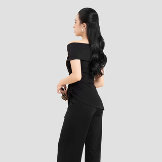 MAYBI Quần ống loe thun mịn