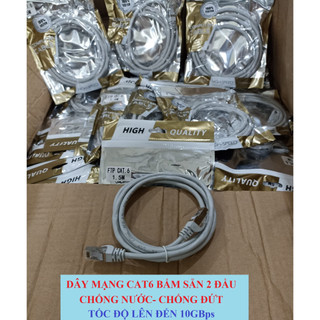 DÂY MẠNG CAT6 BẤM SẴN 2 ĐẦU, CHỐNG NƯỚC, CHỐNG ĐỨT, TỐC ĐỘ CHUYỀN TẢI LÊN ĐẾN 10GBps- BH 24 THÁNG