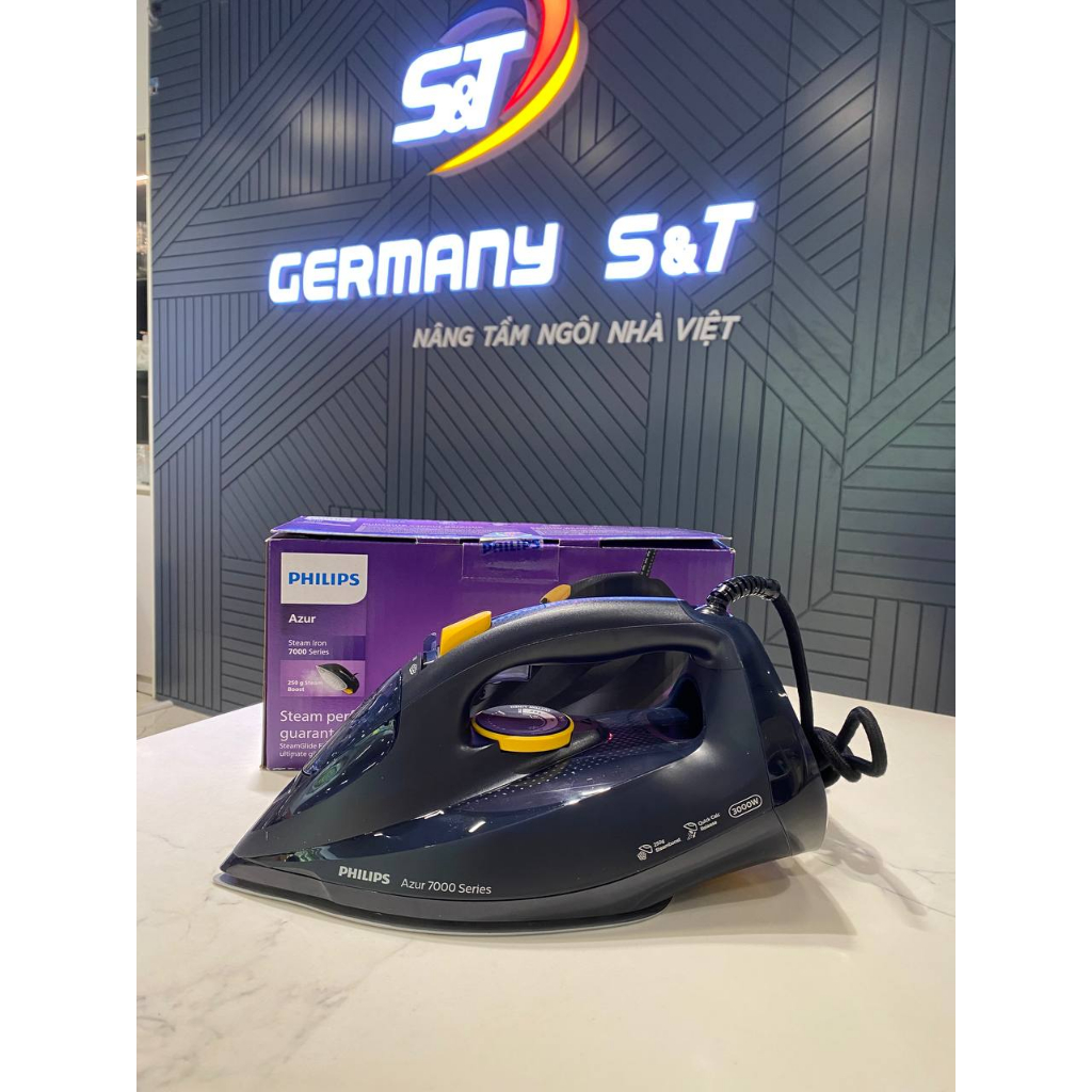 Bàn là hơi nước Philips Azur 7000 Series DST7060/20 DST7022/40 Nội Địa Đức model 5/2023, Bàn ủi hơi nước GermanySnT