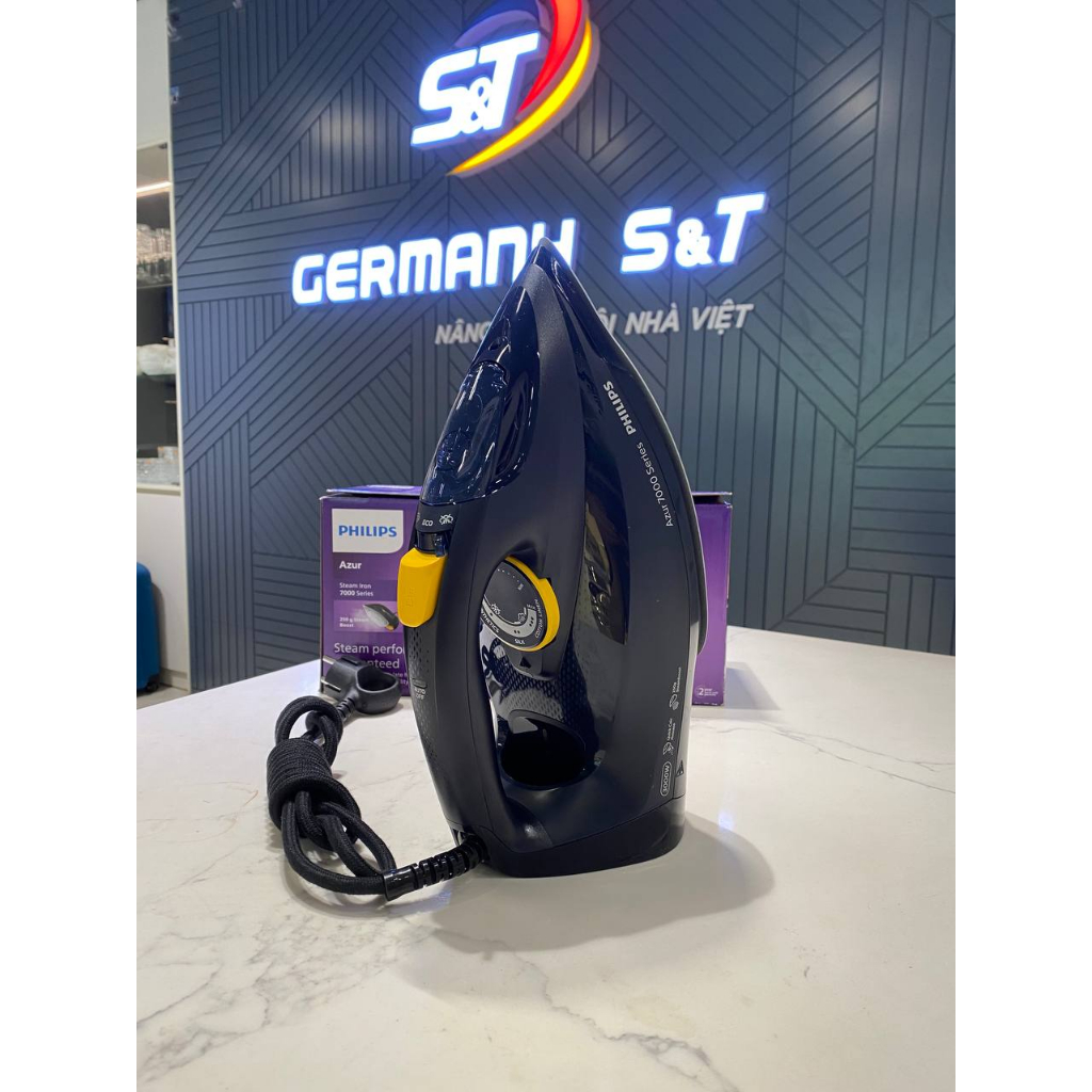 Bàn là hơi nước Philips Azur 7000 Series DST7060/20 DST7022/40 Nội Địa Đức model 5/2023, Bàn ủi hơi nước GermanySnT