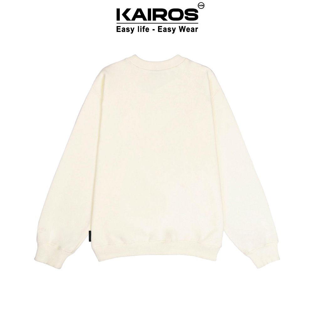 Áo sweater Kairos chất nỉ bông form rộng dài tay mẫu mèo bông