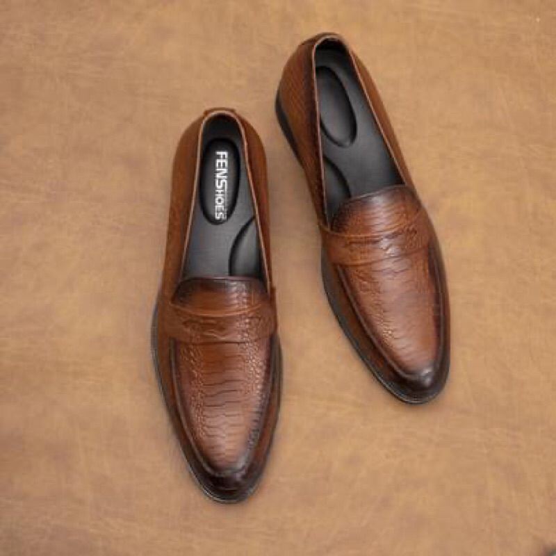 Giày lười hot trend, Da bò cao cấp tăng cao 7 cm