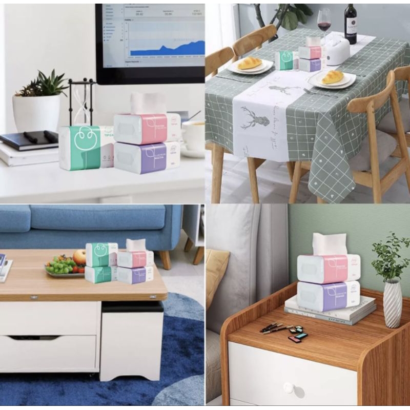 Khăn giấy rút Top Gia, giấy ăn siêu trắng siêu mịn phù hợp với mọi làn da