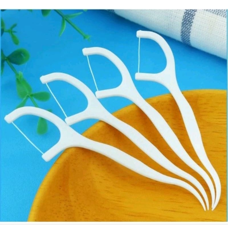 Tăm Chỉ Nha Khoa Hộp 50 Cái Dental Flossers Khử Trùng Sợi Mảnh, Tăm Chỉ Nha Khoa Vệ Sinh Răng Miệng Hạn Chế Cao Răng