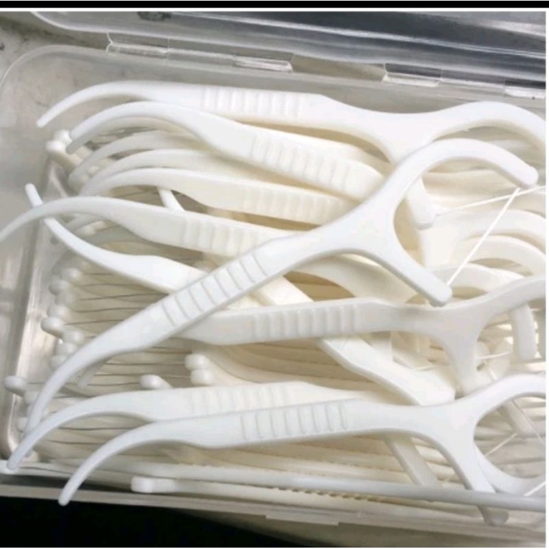 Tăm Chỉ Nha Khoa Hộp 50 Cái Dental Flossers Khử Trùng Sợi Mảnh, Tăm Chỉ Nha Khoa Vệ Sinh Răng Miệng Hạn Chế Cao Răng