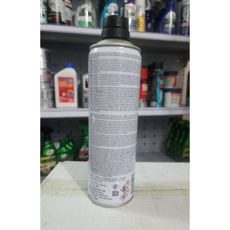 Chai Keo Bơm Tự Vá Vỏ Xe Ô Tô - Xe Máy Abro Quick Fix 340g