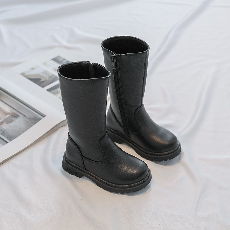 Giày boot da cổ cao cho bé G815