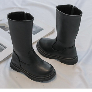 Giày boot da cổ cao cho bé G815