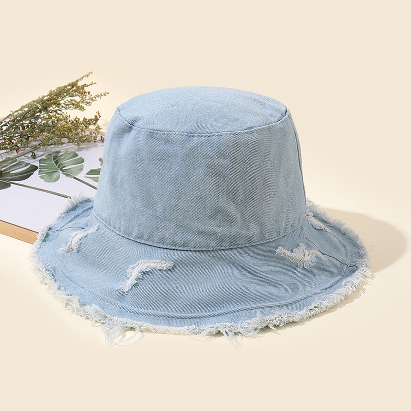 Mũ Jean vành rách, mũ tai bèo chống nắng phong cách thời trang M160