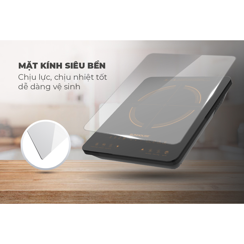 Bếp Từ Đơn Sunhouse SHD6803  - Kèm Nồi Lẩu - Hàng Chính Hãng