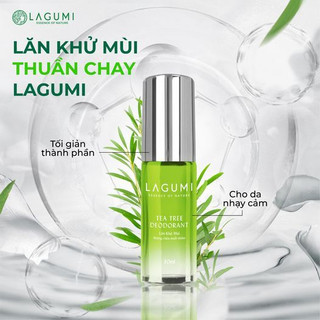 Lăn khử mùi tràm trà Lagumi công nghệ ngăn mùi Nhật Bản khô thoáng đến 24H dung tích 30ml