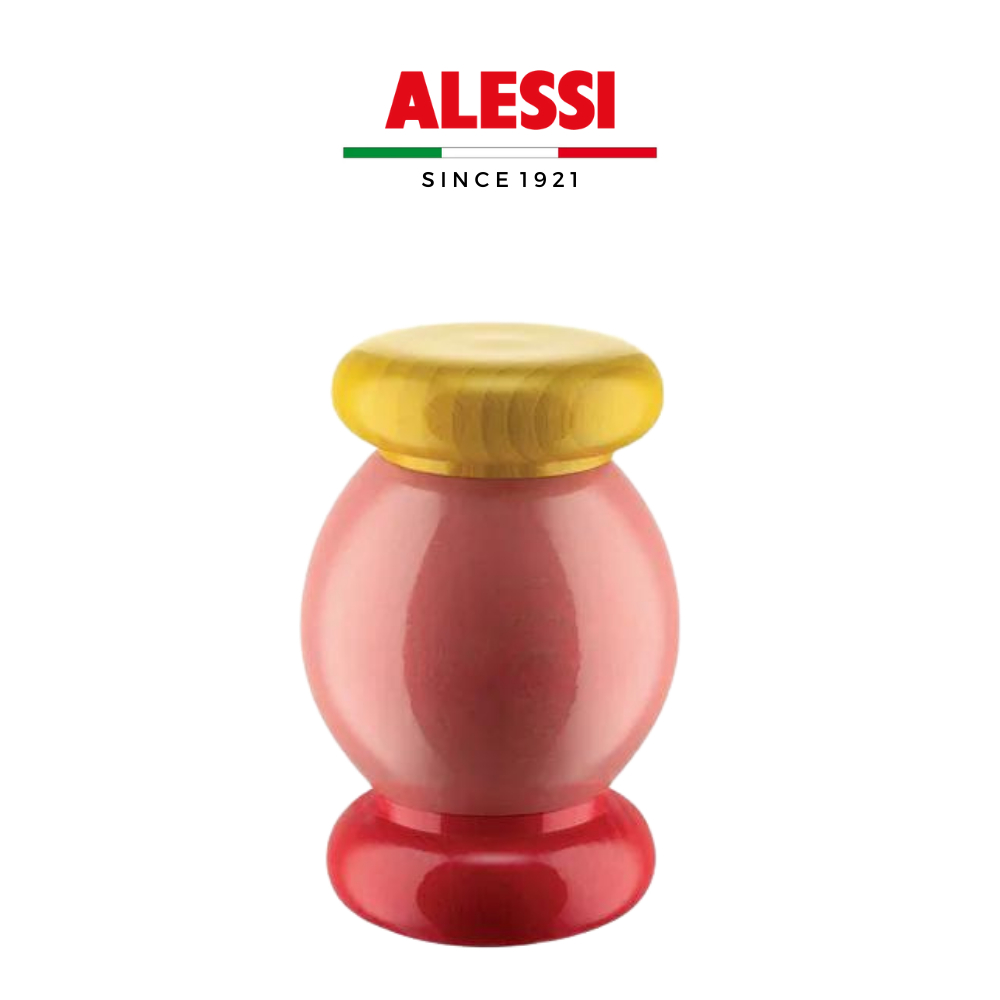 Dụng cụ xay muối, hạt tiêu màu sắc bằng gỗ ALESSI ES18/19 - Hàng chính hãng