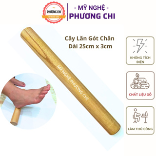 Combo Bộ 3 Dụng cụ ấn huyệt Chân, Cây bấm huyệt chân bằng gỗ