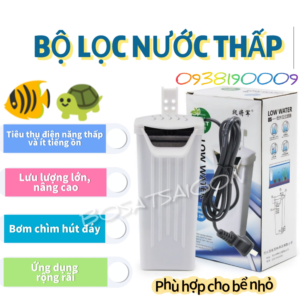 BỘ LỌC HỒ CÁ, BỂ RÙA MÁY BƠM SẠCH MỰC NƯỚC THẤP KIỂU THÁC 3 IN 1 ĐA CHỨC NĂNG LƯU THÔNG NƯỚC SẠCH. SHIP CẤP TỐC
