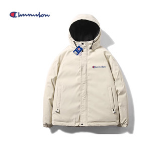 Áo Phao Có Mũ Champion Cao Cấp Cực Ấm, Áo Khoác Lông Trần Bông Vũ Đại Hàn Champion Streetwear