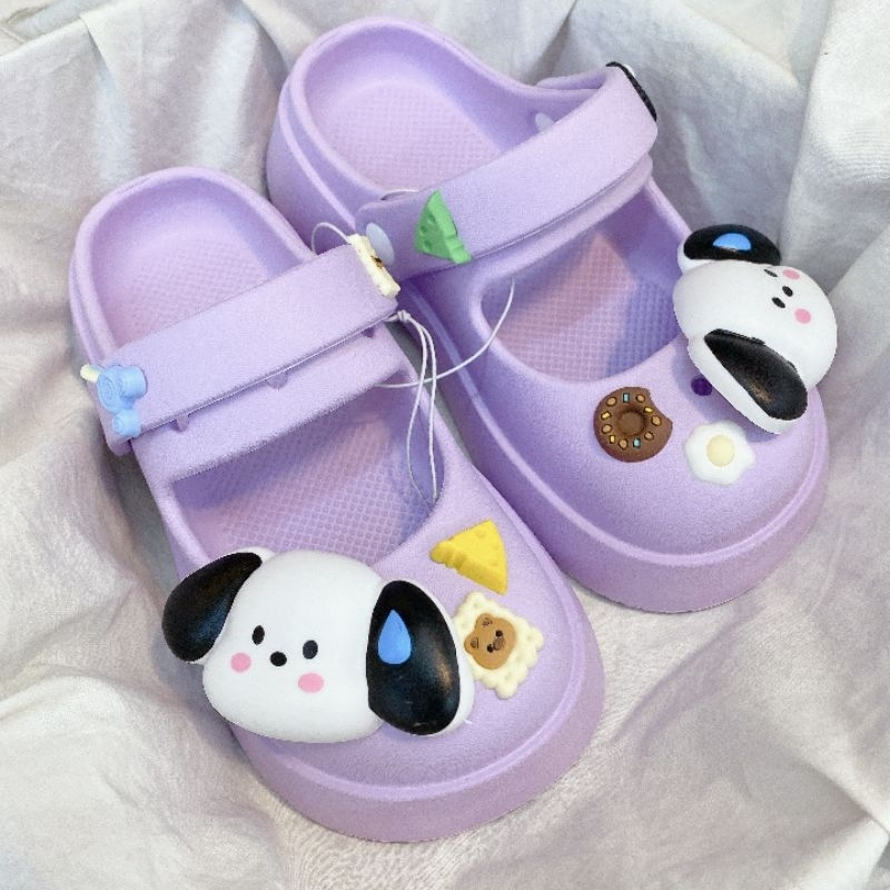 Giày Dép Sục Cho Bé Gái BS092 Giầy Sục Có Quai Hậu Cross Trẻ Em Xăng Đan Bánh Mì