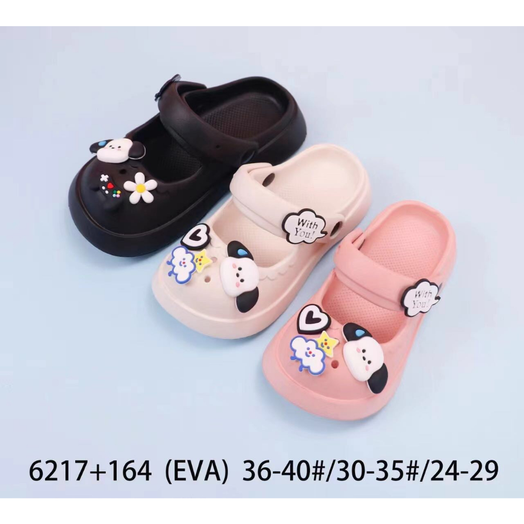 Giày Dép Sục Cho Bé Gái BS092 Giầy Sục Có Quai Hậu Cross Trẻ Em Xăng Đan Bánh Mì