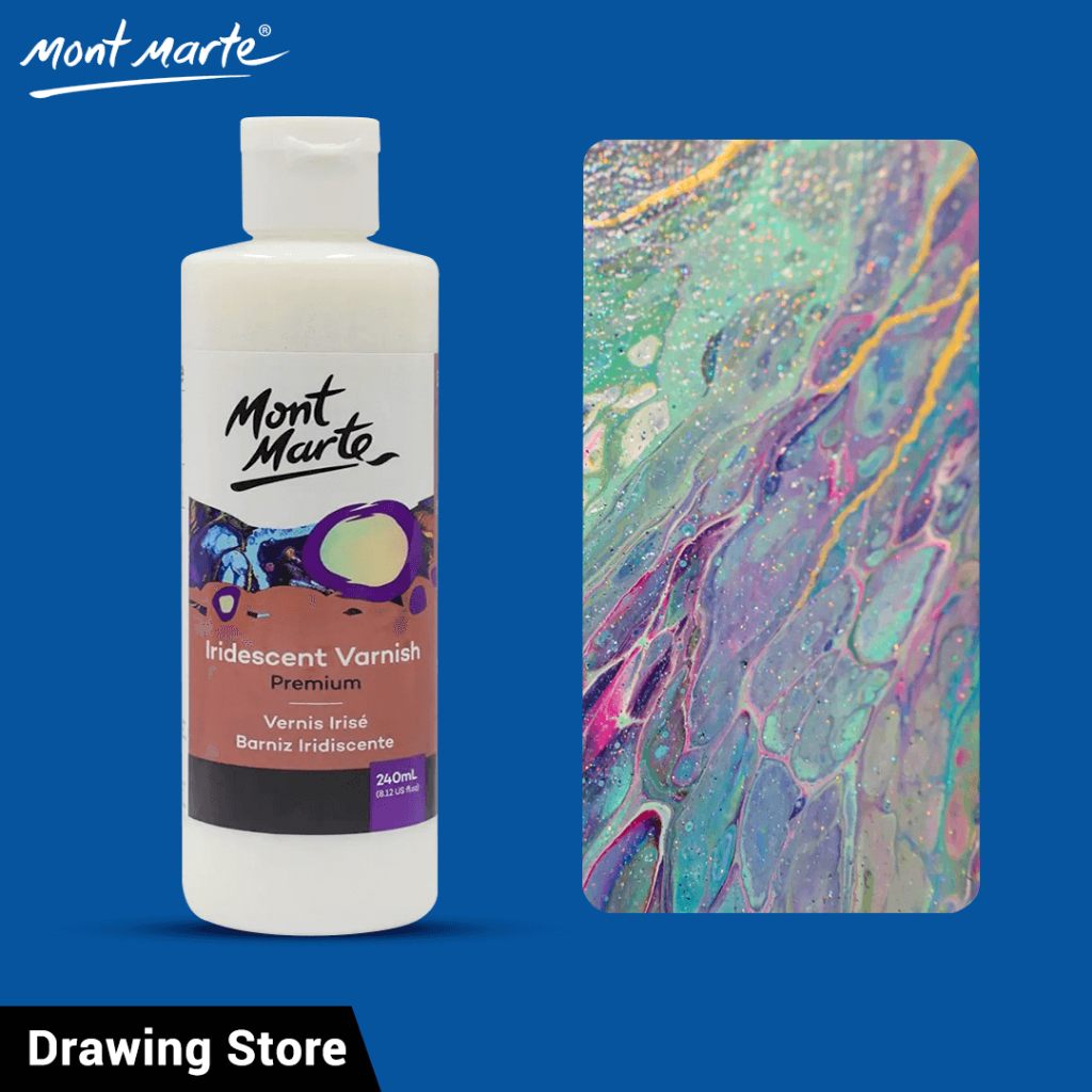Dung môi sơn lót gesso sơn bóng phủ bóng bề mặt tranh Acrylic MONT MARTE 250ml - Họa cụ Hakuart