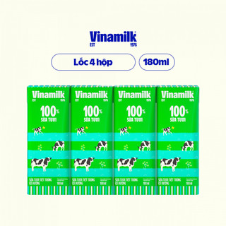 Sữa Tươi Tiệt Trùng 100% Có Đường, ít Đường, Không Đường (180ml, 110ml)