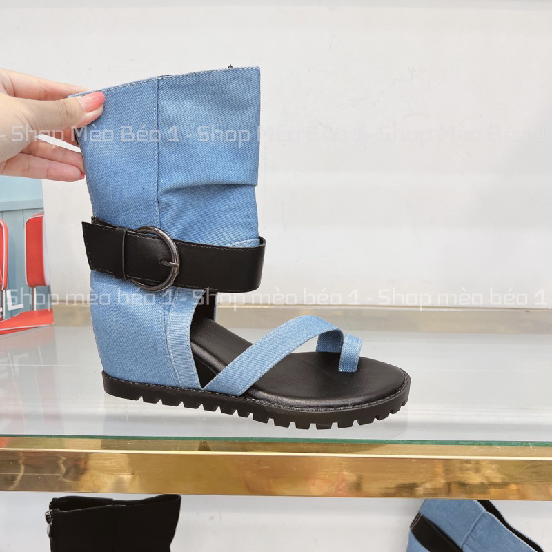 Sandal chiến binh xỏ ngón kali đế xuồng khoá sau fullbox hàng quảng châu cao cấp