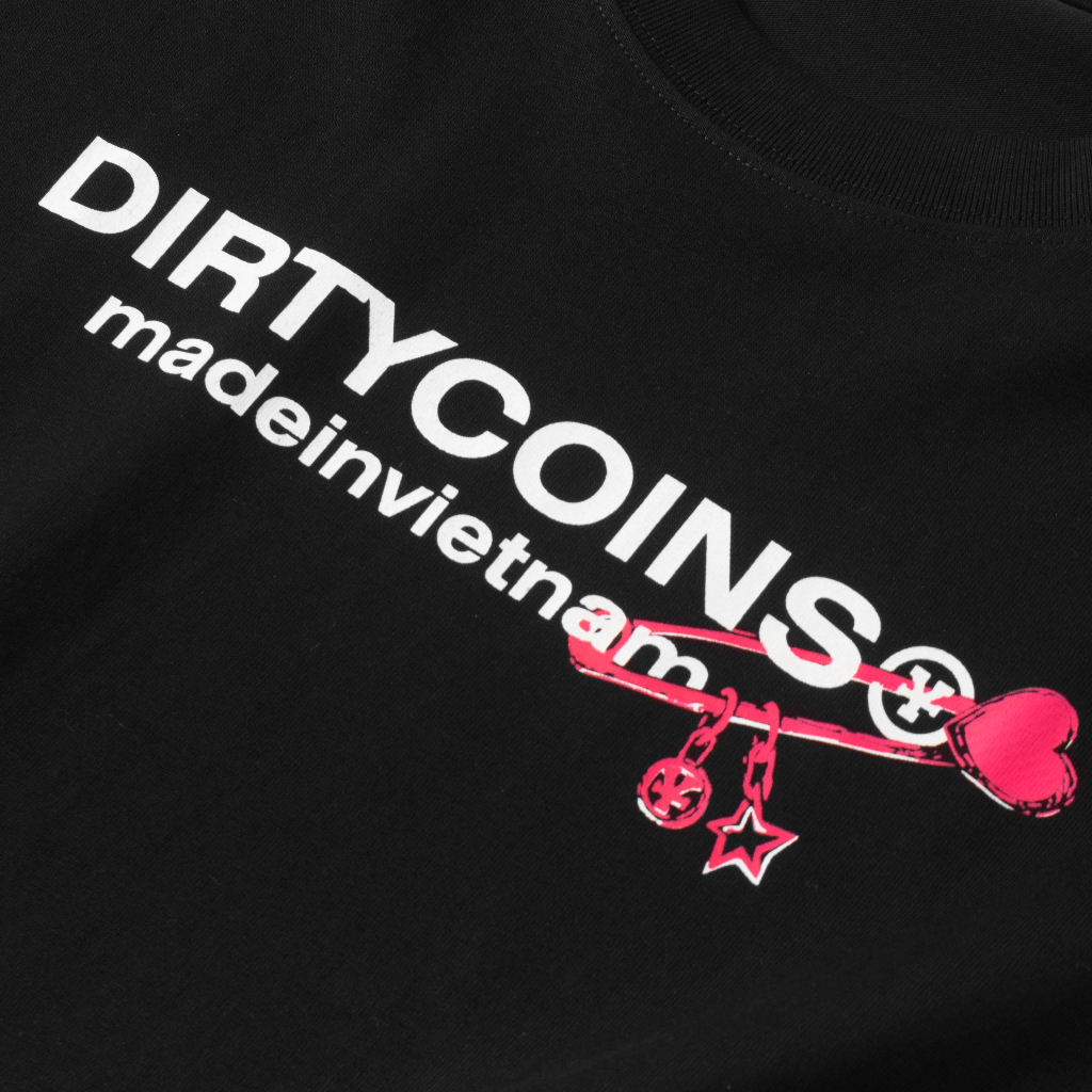 Áo Thun DirtyCoins Internet Friends Relaxed T-shirt - Black