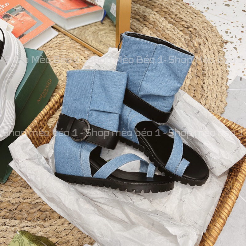 Sandal chiến binh xỏ ngón kali đế xuồng khoá sau fullbox hàng quảng châu cao cấp