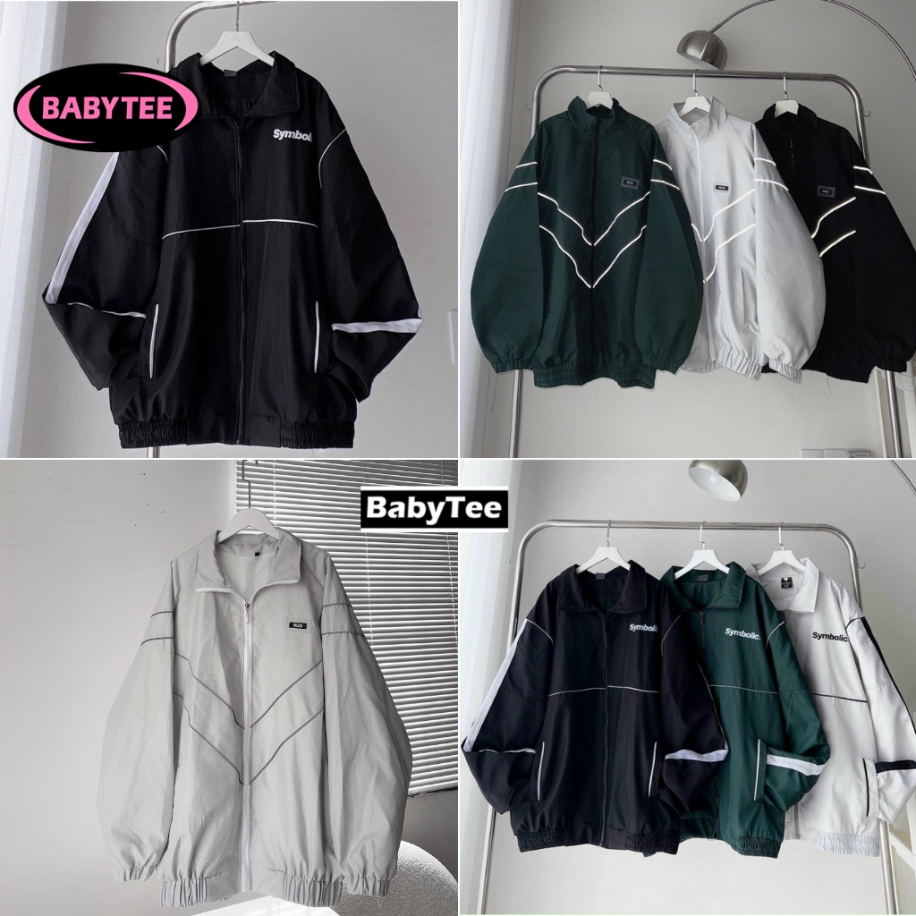 Áo khoác dù Nam Nữ Unisex Ulzzang Nhiều Mẫu Hot Áo Bomber dù 2 lớp lên from mặc siêu đẹp Baby Tee