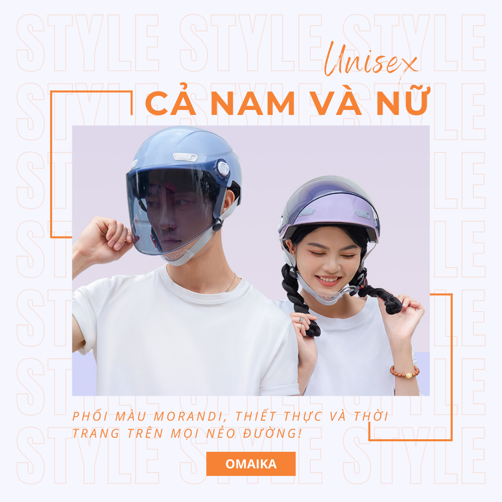 Mũ Bảo Hiểm Omaika Ngầu Có Kính Chống Sương Mù Và Lỗ Thoáng Khí AXK701