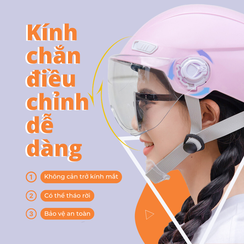 Mũ Bảo Hiểm Omaika Ngầu Có Kính Chống Sương Mù Và Lỗ Thoáng Khí AXK701