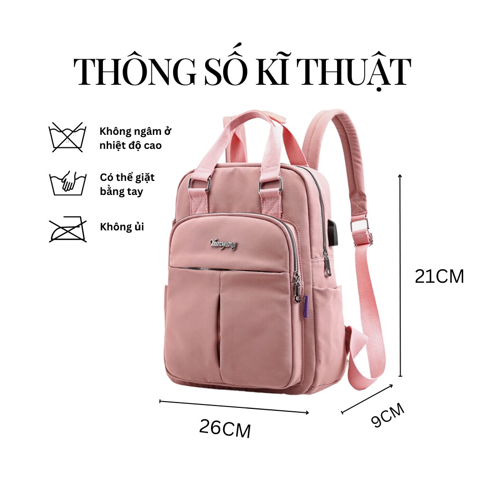 Balo Thời Trang Omaika Trẻ Trung Phong Cách Và Năng Động Chống Thấm Nước Y-6059
