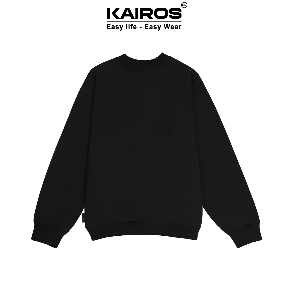 Áo sweater nỉ bông Kairos form rộng dài tay mẫu mèo noel