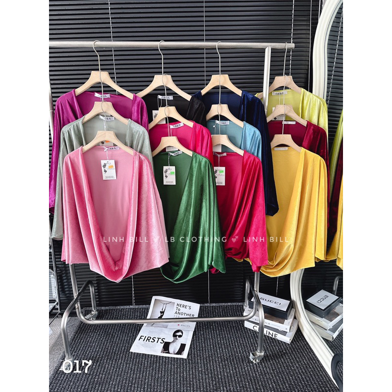 Áo choàng nhung đủ màu