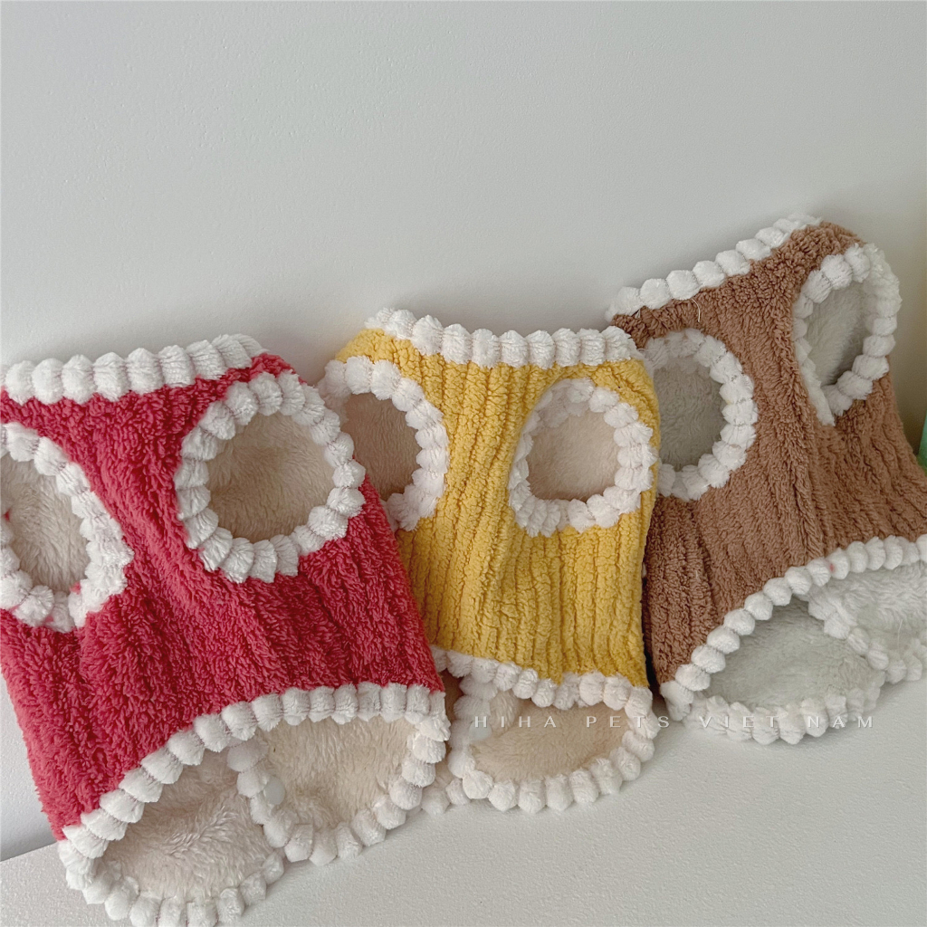 Áo Nỉ Gấu Dễ Thương Cho Chó Mèo Mặc Ấm Áp Quần Áo Cho Thú Cưng Cao Cấp Hàn Quốc Hiha Pets.