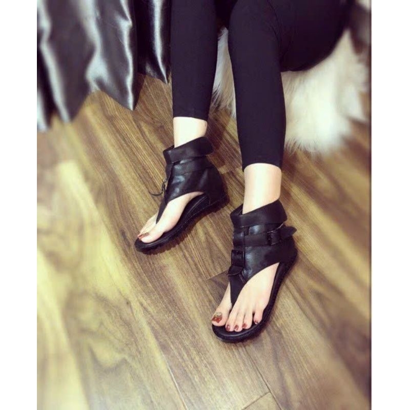 Sandal cá tính xỏ ngón cổ cao