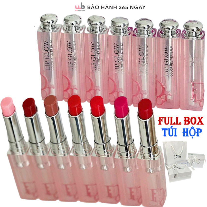 Full màu Son Dưỡng Dior,Full Box Túi + Hộp,cập nhật thêm những màu son mới,Giúp môi mịn màng,tươi tắn,Tặng kèm quà xịn.
