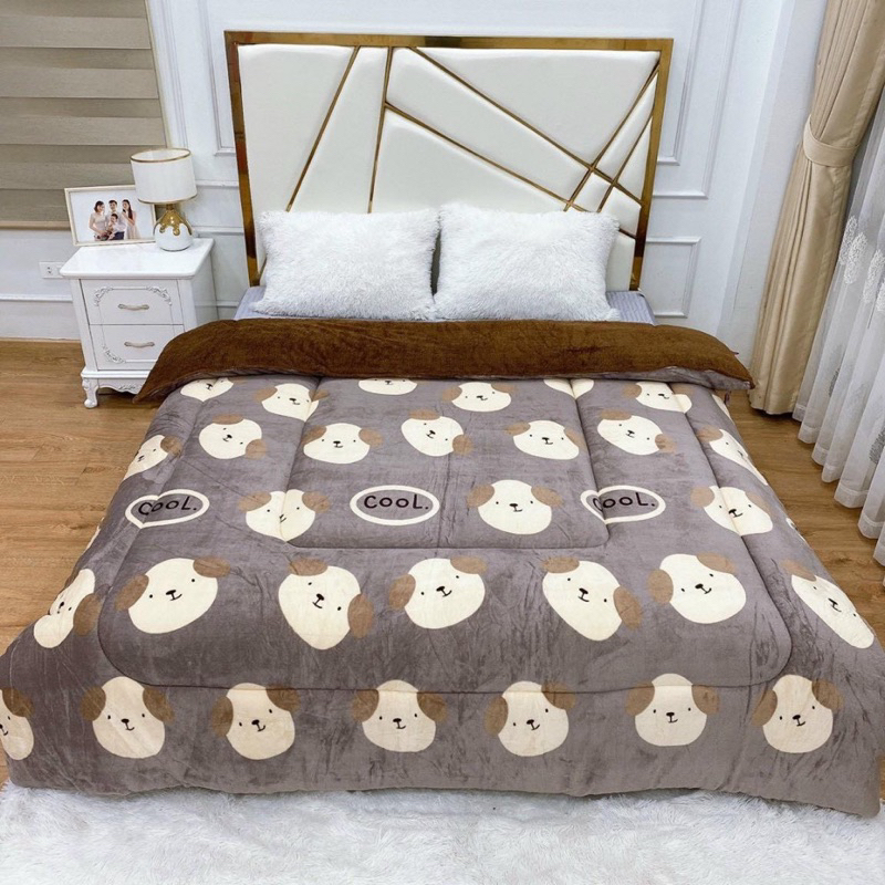 Chăn lông cừu YUKI nhật bản chính hãng,hàng cao cấp siêu ấm mềm mại,kích thước 2mx2m2,nặng 3.3-3.7kg