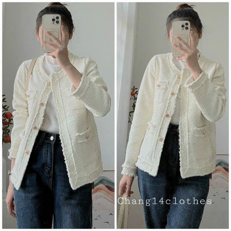 ÁO KHOÁC DẠ TUA 4 TUI TAG MI.SI