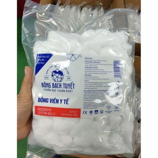 Bông  Viên y  tế Bạch Tuyết  gói 100g ( VIÊN 100G).