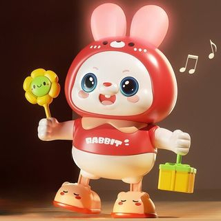 Combo Thỏ Cầm Hoa Múa Hát Và Vịt Nhảy Múa Có Đèn Nhạc Vui Nhộn Dễ Thương Cho Bé, Quà Tặng Bé Trai Bé Gái.