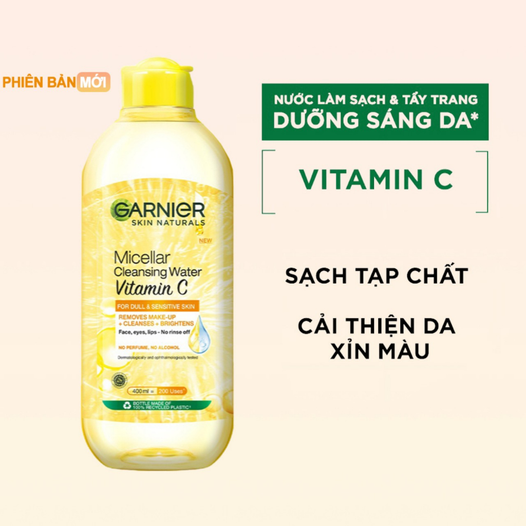 Nước Tẩy Trang, Làm Sạch Sâu Garnier Micellar Cleansing Water 400ml