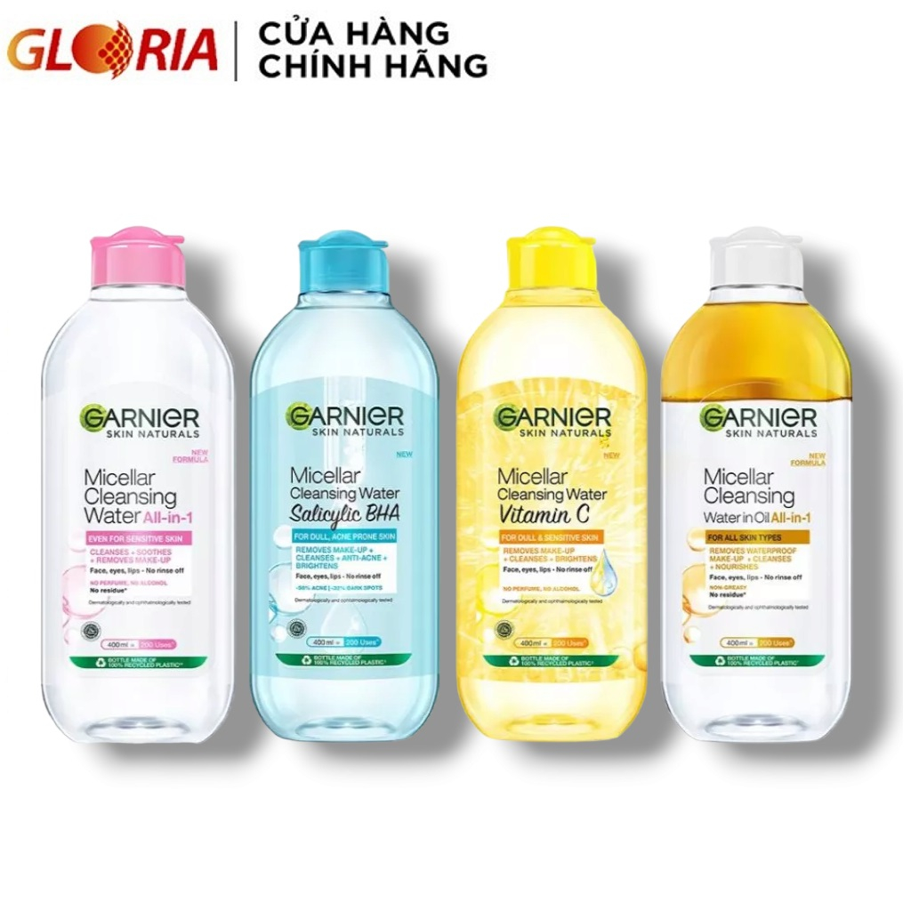 Nước Tẩy Trang, Làm Sạch Sâu Garnier Micellar Cleansing Water 400ml