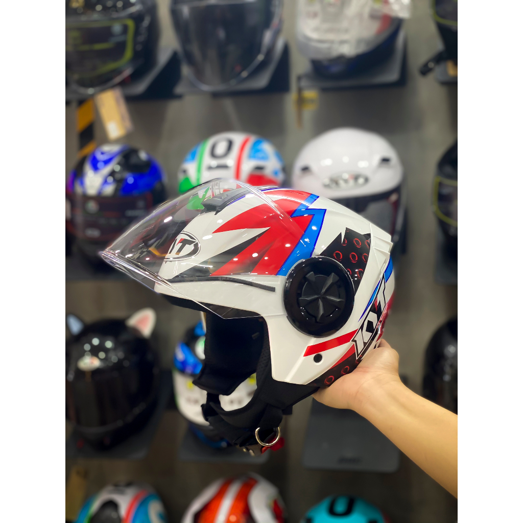 Nón bảo hiểm 3/4 1 kính Royal M787 tem Dargon Boy chính hãng