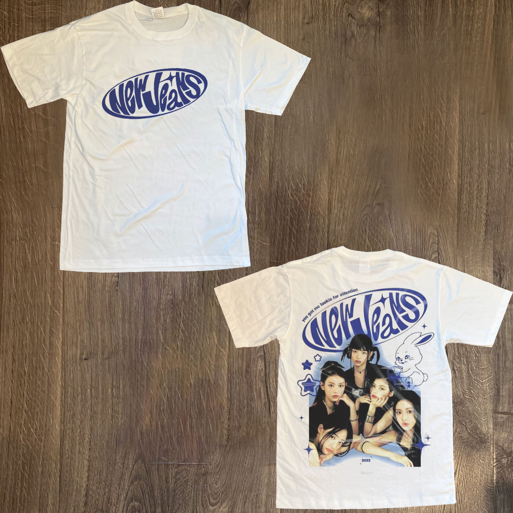 Áo Thun NewJeans K-Pop In 2 Mặt Unisex Nam Nữ