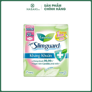 Băng Vệ Sinh Laurier Siêu Mỏng Kháng Khuẩn 25cm Super Slimguard 25cm 14 Miếng Hasaki Sản Phẩm Chính Hãng