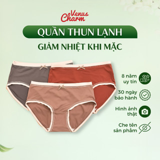 Quần lót trơn chất liệu thun lạnh mềm mịn co giãn ôm mông cho nữ Venus Charm 6979